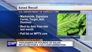 More than 97K pounds of salad products recalled over potential E coli contamination [upl. by Annodal]