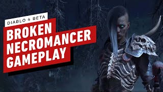 Absolutely BROKEN Necromancer Gameplay  Diablo 4 Beta [upl. by Trembly]