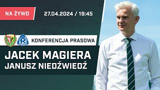 Jacek Magiera i Janusz Niedźwiedź po meczu Śląsk Wrocław  Ruch Chorzów konferencja prasowa [upl. by Andreana]