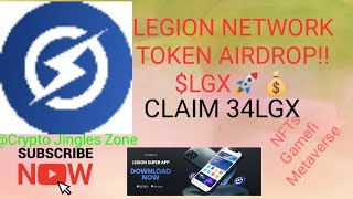 HOW TO CLAIM LGX TOKEN  THE NATIVE TOKEN OF LEGION NETWORK 🚀🚀 [upl. by Daph]