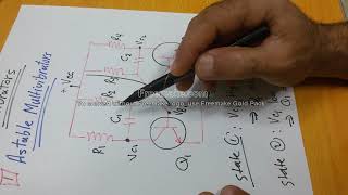 Multivibrators 1 Astable Circuit Astable mltivibrator مبدأ عمل دائرة ال [upl. by Miett]