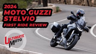 2024 Moto Guzzi Stelvio First Ride Review  Ultimate Motorcycling [upl. by Ecinrahs]