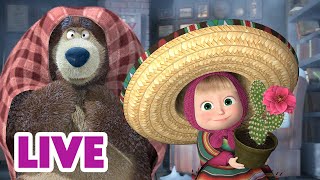 🔴 LIVE 瑪莎與熊  🧭 從北到南 🗺️  Masha and The Bear [upl. by Ulland]