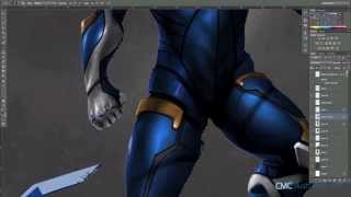 Speedpaint  Blue Ranger  Power Rangers  Cmcillustrationcom [upl. by Romonda]