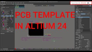 Altium Designer Tutorial 38 How to create PCB Template in Altium Designer 2410 [upl. by Castora]