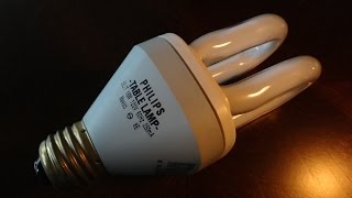 Old Philips 16watt Table Lamp CFL bulb [upl. by Engeddi]