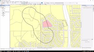 ArcMap 003 Tornal buffer [upl. by Doownelg]