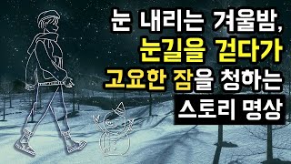 ☃️🚶‍♀️ 눈길을 걷다가 고요한 잠을 청하는 겨울 감성 수면 스토리 명상 마음의 위안을 주는 겨울 동화 이야기 BSM Level 1  몸과 마음의 안정 [upl. by Paterson]