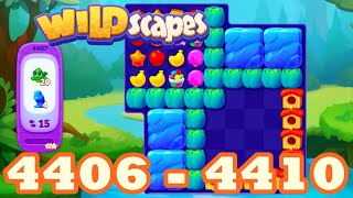 Wildscapes Level 4406  4410 HD Walkthrough 3 match puzzle  android  4407  4408  4409  IOS [upl. by Izzy]