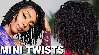 EASY PROTECTIVE STYLE FOR NATURAL HAIR GROWTH  MINI TWIST [upl. by Vizza421]