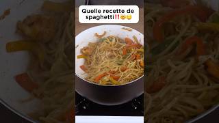 Quelle recette de spaghetti ‼️🤯🤤 cooking recette delicious spaghetti découverte pourtoi fyp [upl. by Hgielak282]