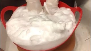 Asmr very sudsy rinsing by soap bar🧽🧽soapy sponge squeeze🧽🧽asmr asmrsounds [upl. by Urial477]