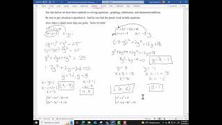 Systems of NonLinear Eqns [upl. by Litha]