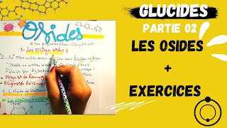 📣 Biochimie4LES GLUCIDES Partie 02 👌Les Osides Exercices dexamens glucides complexes fructose [upl. by Kuebbing]