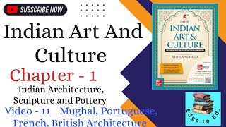 Indian Art And Culture by Nitin Singhania line by line Chapter 1  Mughal Architecture  UPSC  PCS [upl. by Asiil]