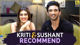 Sushant Singh Rajput amp Kriti Sanon On Their Favourite Films  FC Recommends [upl. by Seessel]