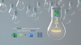 Excel gegevens overbrengen naar etiketten in een Word bestand [upl. by Vokaay]