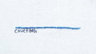 How to do the Couching Stitch [upl. by Arammat]