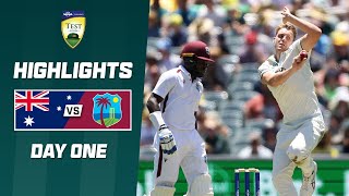 Australia v West Indies 202324  First Test  Day 1 [upl. by Saeger646]