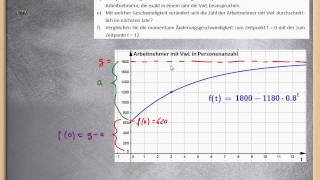 Begrenztes Wachstum  Exponential und eFunktionen ★ Übung Wachstum [upl. by Enavi]