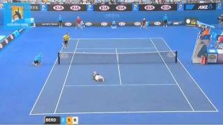 Tennis Singles Strategy  Whats The Right Shot Almagro amp Berdych [upl. by Enitnemelc]