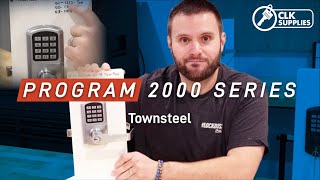 Locksmithing 101  Programming Demo On The 2000 Series TownSteel Locks [upl. by Ssac]