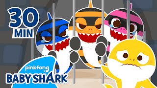 FREEZE Thief Shark Family is Caught  Compilation  Best Kids Stories  Baby Shark Official [upl. by Sutit]