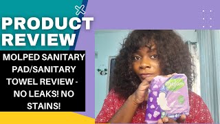 Molped Sanitary PadSanitary Towel Review  Cotton pad No leaks No stains [upl. by Dur]