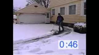 How to shovel snow quickly using a Silver Bear snow scoopwmv [upl. by Michiko265]