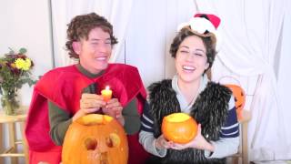 SAM AND LAYBIA BLOOPERS Pumpkins [upl. by Ahsieuqal]