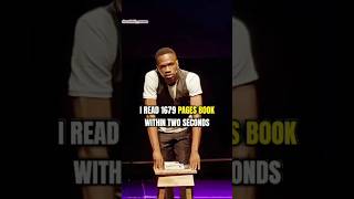 The Worlds fastest reader  ft Josh2funny  books worldrecord viral shorts [upl. by Htiduj]