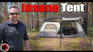 The MOST IMPRESSIVE Instant Set Up Tent I Haver EVER Seen  NatureHike Cape 8P Instant Tent [upl. by Nichy68]