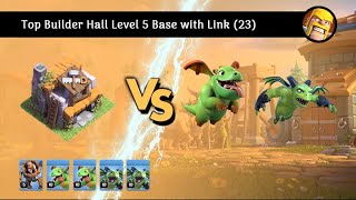 Best Builder Hall Level 5 Base with Link 23 [upl. by Irafat]