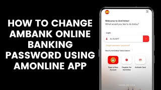 How to Change or Reset AmBank Internet Banking Password Using AmOnline App [upl. by Yekcor]