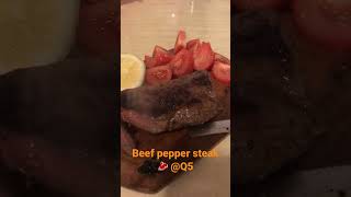 Steak  beef pepper steak recipe Q5 superfood [upl. by Tiffanle]