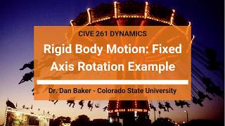 Dynamics Rigid Body Kinematics FixedAxis Rotation of NoSlip Gears Example [upl. by Noemad]