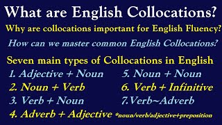 What are Collocation Why are Collocations important for English Fluency Learn English Collocations [upl. by Ressan]