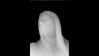 Depth Map with python amp vtk package  Beautiful Girl 1 with Points [upl. by Erde]