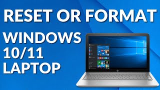 How To Reset Windows 1011  How To Format Laptop 2023 [upl. by Anamuj]