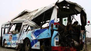 【20117】2011311名取駅1430発ミヤコーバス閖上６丁目行き Tsunami bus 해일 버스 Tsunami bus [upl. by Azenav]