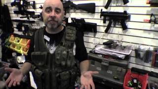 YAKEDA Outdoor Quick Release Tactical Military Vest Detail Showing VT60261 Black [upl. by Zerimar]