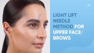 Light Lift NEEDLE METHOD for upper facebrows [upl. by Eoj]