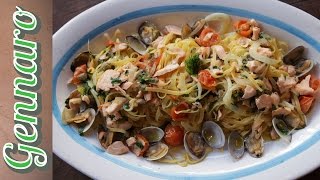 Salmon Tagliatelle [upl. by Sukramaj]