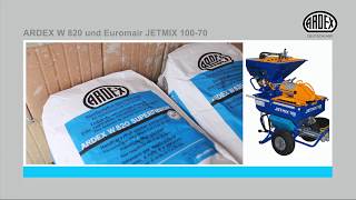 ARDEX W 820 SUPERFINISH  Spachtelmasse der Spritzenklasse [upl. by Meelas83]