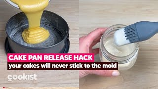 Cake pan release hack this way your cakes will never stick to the mold again [upl. by Elay]