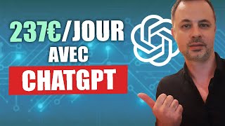 237€JOUR  Gagner de lArgent avec CHATGPT sans Investir [upl. by Nathaniel643]