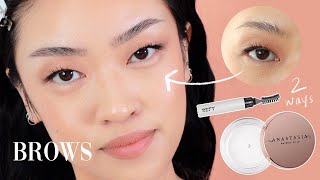 Refy Brow Sculpt vs ABH Brow Freeze  BROW TUTORIAL [upl. by Rosel]