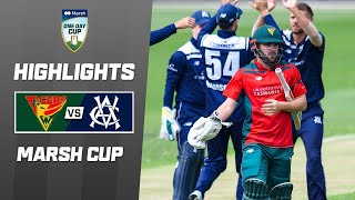 Tasmania v Victoria  Marsh OneDay Cup 202324 [upl. by Naima]