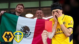 FLYING FROM MEXICO TO SEE JIMENEZ RED CARD Wolves Vs Leeds 23 Matchday Vlog [upl. by Cappella]