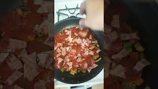 Pan pizza 🍕 pizza lowcarb cookingshorts [upl. by Yordan]